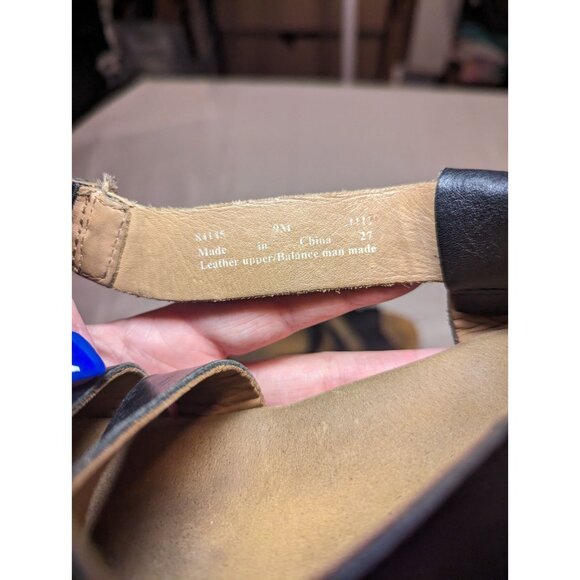 Clarks Artisan Black Leather Cork Platform Wedge Sandals Size 9m - Picture 12 of 16